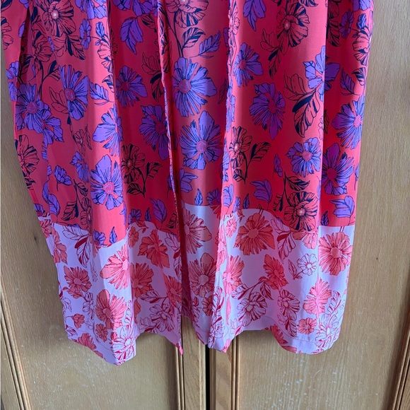 Jessica Simpson Red & Purple Floral Kimono/Robe size L/XL - Picture 5 of 8